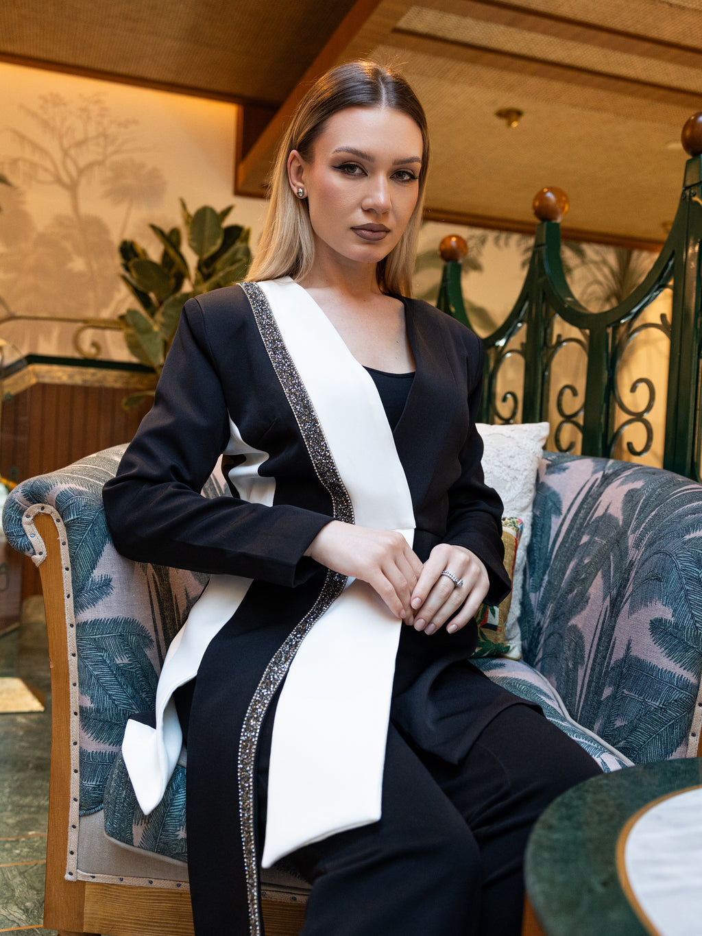 Leveled Jacket - Black and White