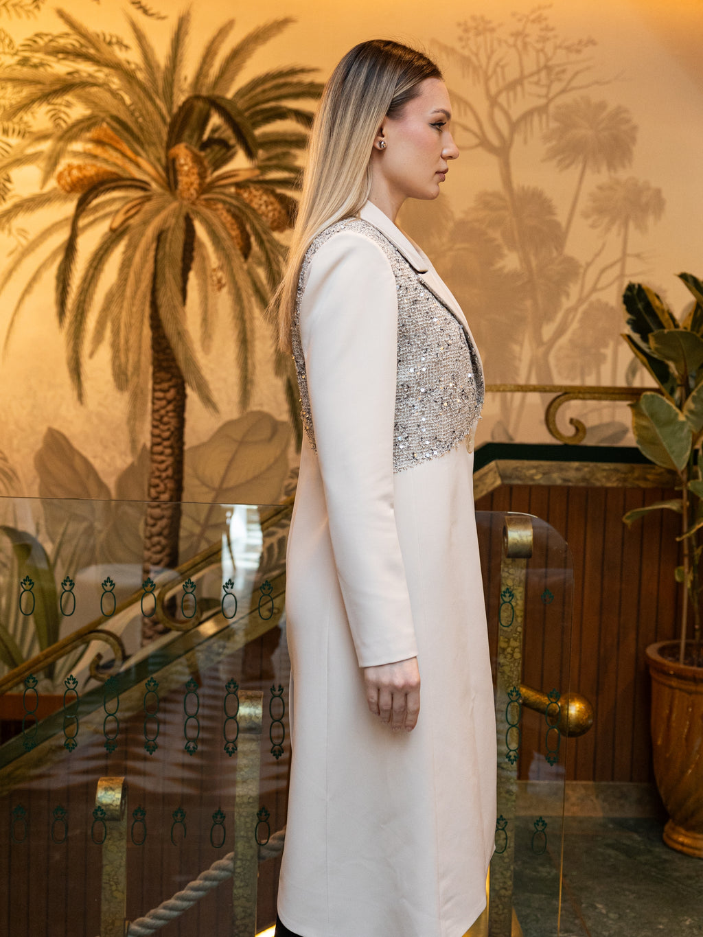 Slanted Jacket - Beige