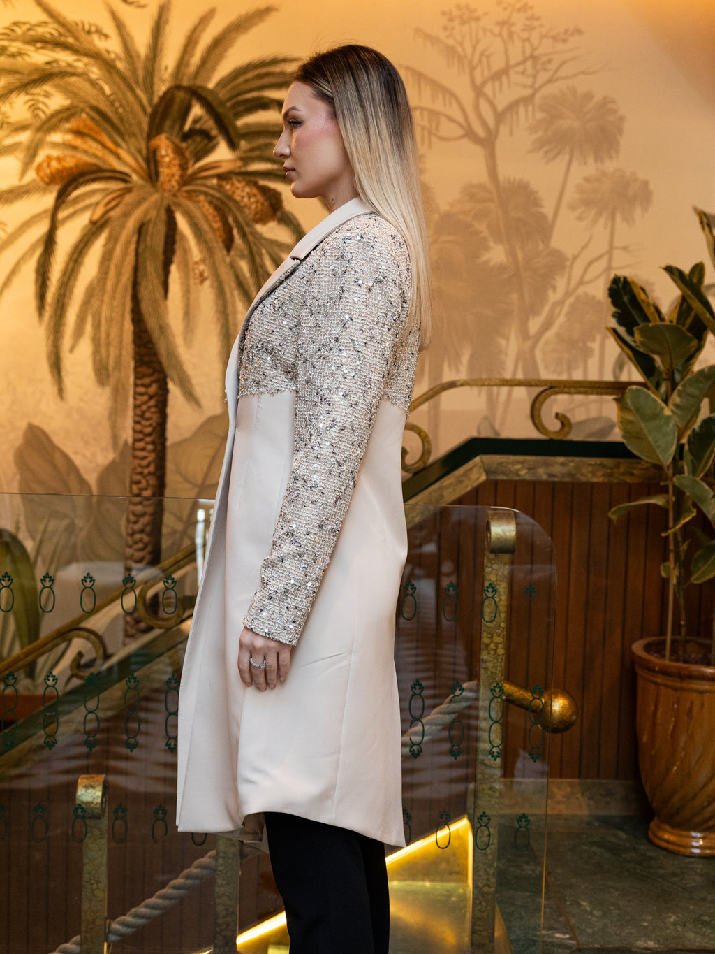 Slanted Jacket - Beige