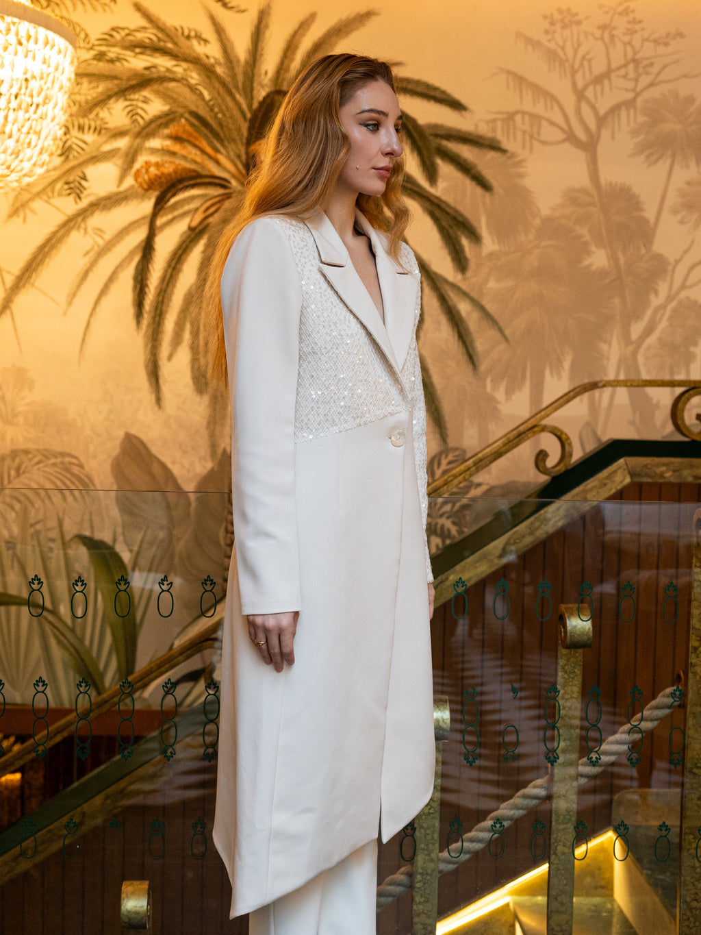 Slanted Jacket - White