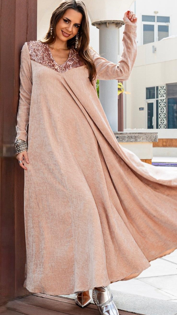 Velvet Glimmer - Creamy Pink