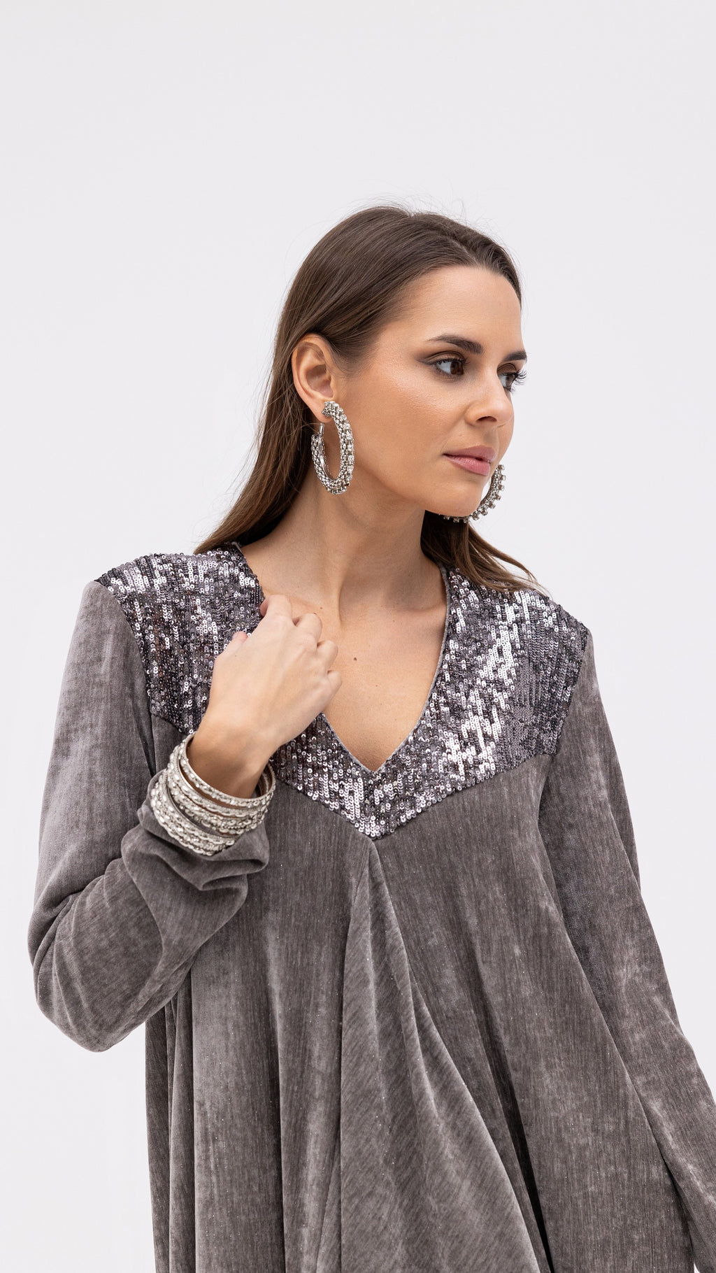 Velvet Glimmer - Grey