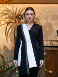 Leveled Jacket - Black and White